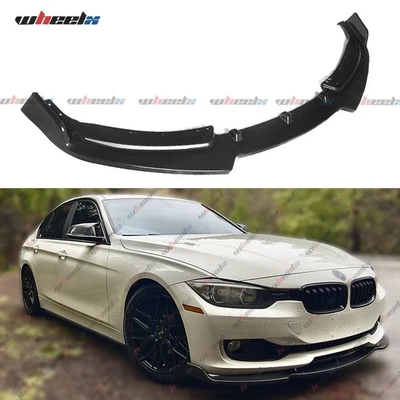 Kit de alerón labial de parachoques delantero negro brillante base para BMW F30 320i 328i 2012-2015 EE. UU. Foto 1 de 4