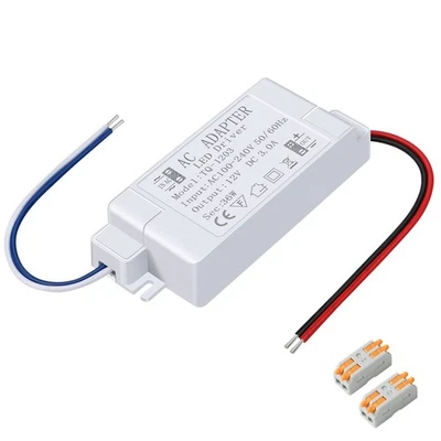 LED Power Supply 12V LED Driver 36W 3A 110V AC to 12V DC Converter for LED St... - Image 1 of 4