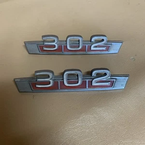 Lot of 2 1968-71 Ford Bronco Fairlane Torino 302 Front Fender Emblem OEM - Picture 1 of 5