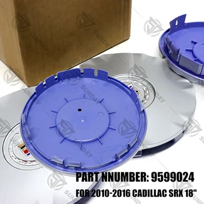4Pieces For 2010-2016 SRX 18" Wheel Rim Center Hub Cap Cover 9599024 Wheel Decor Foto 1 de 2