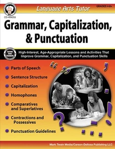 Mark Twain Language Arts Workbook, Grades 4-8 Grammar, Capitalization, Punct... - Picture 1 of 1