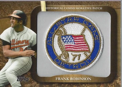 2009 Topps Legends Commemorative Patch LPR79 Frank Robinson 71 MLB All-Star Game - Image 1 of 2