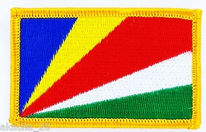 PATCH AUFNÄHER STICKEREI FLAGGE SEYCHELLEN ABZEICHEN THERMOAUFKLEBER NEU FLAG PATCHE - Bild 1 von 1