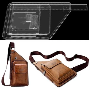 Sling Bag Acrylic Template Leather Pattern for Crossbody Backpack DIY - Picture 1 of 7