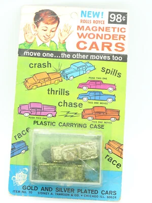 Magnetico Wonder Cars sidney tarrson USA Ho 1/87 - Rolls Royce Oro Argento - Immagine 1 di 2