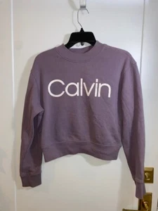 Calvin Klein Performance Damen Lila Pullover Sweatshirt Cropped Größe S - Bild 1 von 4