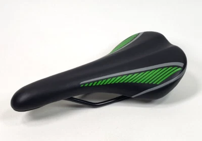 Asiento de bicicleta Ujoy Racing sillín de bicicleta negro verde excelente estado Foto 1 de 4