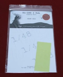Máscara de dosel Ki-100 I Razorback para kit 1/48 Hasegawa - modelos de diseño DEAD 48015 - Imagen 1 de 2