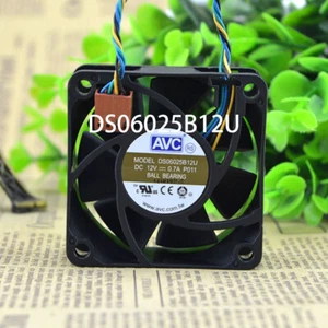 Brand AVC Ball bearing Cabinet Cooling Fan DS06025B12U 12VDC 0.7A 60*60*25MM - Picture 1 of 9