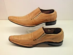 Cafiena Herren Slipper hellbraun Leder Western Style Schuh US Größe 9 EUR 42 gebraucht - Bild 1 von 12