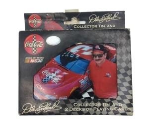 Nascar #3 Dale Earnhardt Coca Cola Collector Tin & 2 Bicycle Playing Card Decks - Bild 1 von 21