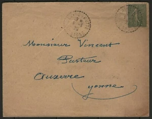 FRANCE:  Haute Saône / CàD tireté CLAIREGOUTTE sur lettre de 1920 - Picture 1 of 2