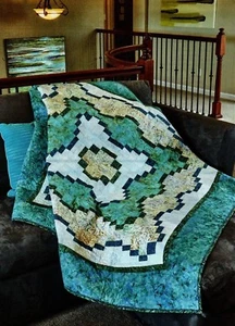 Blue Lagoon Quilt Pattern Pieced MV - Picture 1 of 2