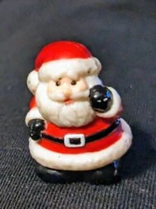 Miniature Santa Figurine Figure Rubber Tiny 1" Christmas - Picture 1 of 1