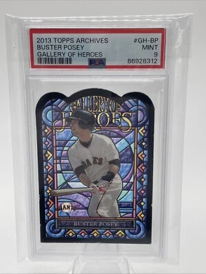 Mint 2013 Topps Giants Gallery of Heroes #GH-BP Buster Posey PSA 9 (LP) - Image 1 of 4