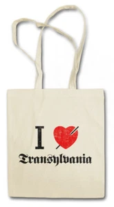 I LOVE TRANSYLVANIA SHOPPER SHOPPING BAG Romania Fun Vampire Silence Dawen - Bild 1 von 1