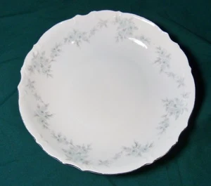 Mikasa Fine China Vintage Barbizon Pattern 9289 Soup Bowl 7 1/2" SIlver Trim - Picture 1 of 12