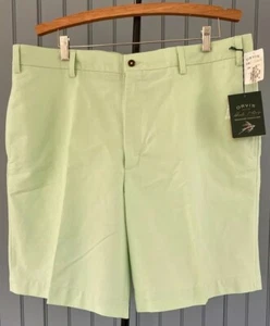 Orvis Shorts Herren 40 limettengrün leicht Oxford Baumwolle Freizeit flache Vorderseite  - Bild 1 von 8