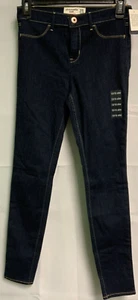 Abercrombie Kids girls stretch skinny jeans embroidered pocket Sz 15/16 Slim - Picture 1 of 2