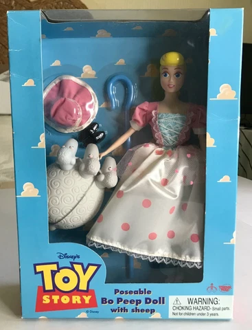 Vintage Disney Toy Story Poseable BO PEEP DOLL W/ SHEEP In Sealed Box - Read Cover