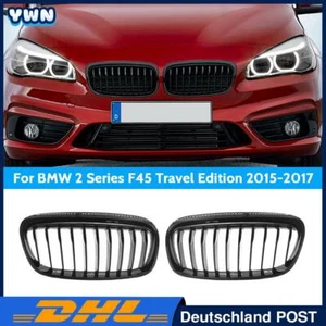 Für BMW 2er F45 15-17 Touring Einzelsteg Kühlergrill Nieren Frontgrill Glänzend - Bild 1 von 13
