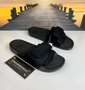 Adidas x Pharrell Williams Hu Boost Slides Black FX8056 Men’s Size 8, 9, 10 - Picture 1 of 5