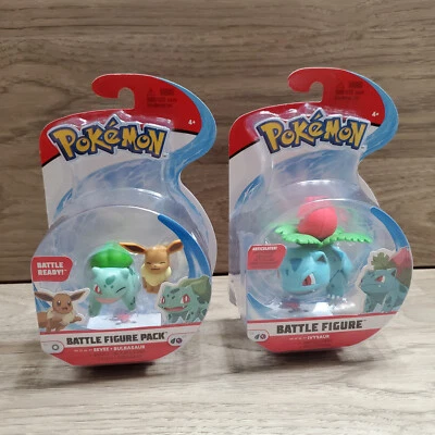 Figura de acción Pokemon Deluxe Battle Feature Eevee + Bulbasaur + Ivysaur nueva Foto 1 de 4