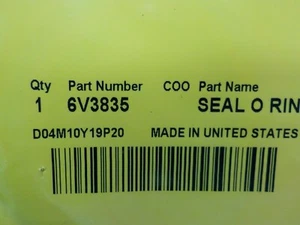 Caterpillar 6V-3835: SEAL O RING Genuine Caterpillar: - Picture 1 of 4