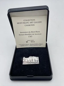 Mont-Blanc Art Gallery Chamonix Limited Edition Pin Ascension Horace Lapel Pin - Picture 1 of 2