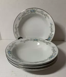 4 Vintage blaue Fantasy von Royal Court Porzellan Obstschalen 5 1/2" - Bild 1 von 10