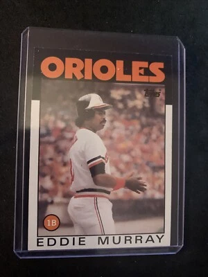 Tarjeta de béisbol Topps 1986 Eddie Murray #30 Baltimore Orioles Foto 1 de 2