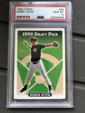 1993 Derek Jeter Topps Rookie RC PSA 10 new hologram label