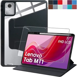 Schutzhülle +9H Panzerfolie Glas für Lenovo Tab M11 (TB330) 2024 Stifthalter -4 - Afbeelding 1 van 13