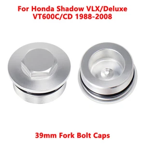 39mm Par Tapa Delantera Tornillo Para Honda Shadow VLX Deluxe VT600CD 1988-08 - Imagen 1 de 24