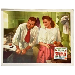 Vintage 1947 Miracle On 34th Street Movie Lobby Card Xmas Margaret O'Hara #6 - Picture 1 of 9