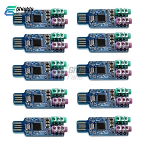 10PCS CM108 USB Driver Free USB Sound Card Module For Laptop Computer External - Bild 1 von 6