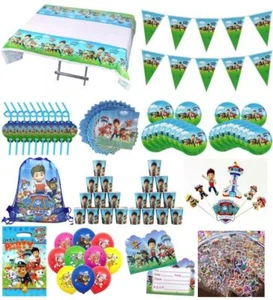 Paw Patrol Party Tableware Set Decorations Napkins Plates Cups Bags Balloons - Picture 1 of 40