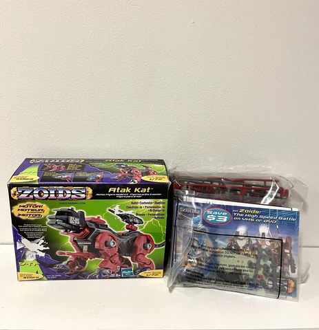 2001 Hasbro Zoids Atak Kat #023 1/72 Scale Model New In Open Box Cover