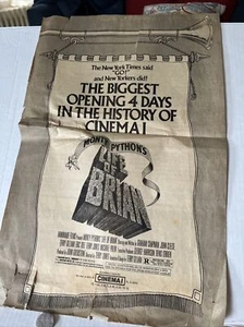 Original Monty Python's Life Of Brian Zeitung Werbung 12” x 20” - Bild 1 von 5