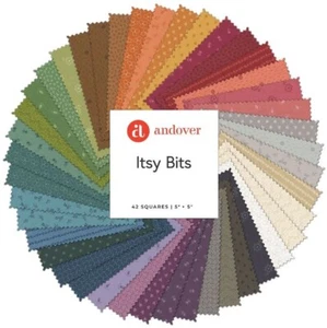5" Charm Pack - Itsy Bits Renee Nanneman Andover Cotton Fabric Precuts M516.59 - Picture 1 of 1