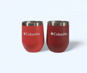 Columbia Insulated Cocktail Wine Berry Tumbler Glass 12oz Tumbler Lot 2 - Picture 1 of 5