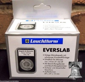 5 Leuchtturm EVERSLAB 32 mm Münzhalter Platte 1oz Gold Adler Aufbewahrung Kapselhülle - Bild 1 von 4