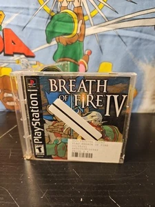 Breath of Fire IV, 4 (Sony PlayStation 1, 2000) PS1, Game & Manual NO Cover Art - Picture 1 of 3