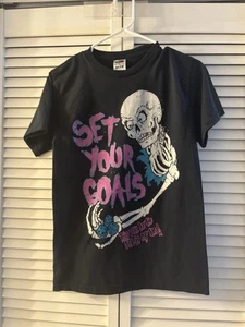 Vintage Set Your Goals Shirt Small Pop Punk Band Merch - Bild 1 von 2