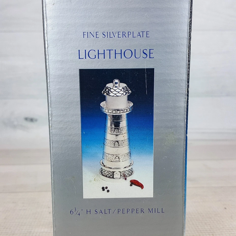 Godinger посеребренный маяк солонка и мельница для перца мельница в одном новый - Изображение 1 из 4