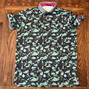 Greyson Polo Uomo Taglia Large Trump Golf - Foto 1 di 5