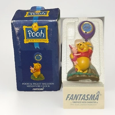 Reloj Fantasma Winnie the Pooh & Piglet Globo Miniatura con Caja 87-811 Disney Foto 1 de 4