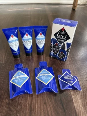 Lot Of Men’s Travel Sample Skin Care Set Jack Black Beard Lube Turbo Wash Face - Image 1 of 2