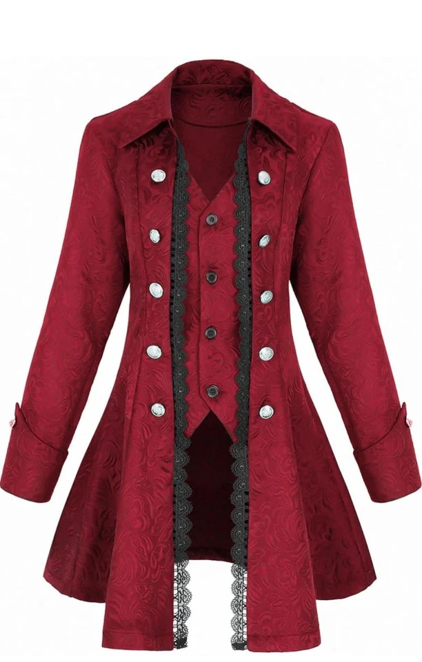 Размер S женщин Ренессанс Gothic пальто средневековый пират стимпанк жилет куртка - Изображение 1 из 4