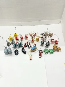 Vintage 60er Jahre Arche Noah Holz Ornament Set Tiere Boot Paare 30 Teile - Bild 1 von 7